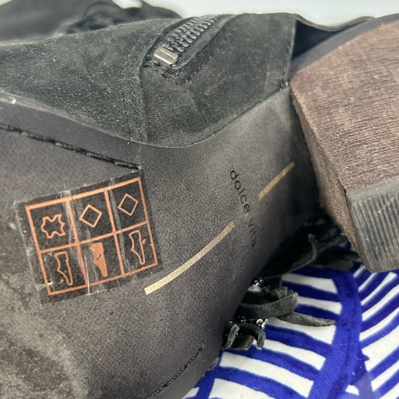 Dolce Vita Fringe Open Toe Ankle Booties - Picture 8 of 8